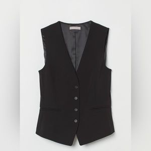 H&M Women’s Black Tailored Vest